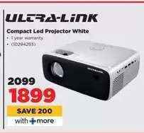 Ultra-Link Compact Led Projector White