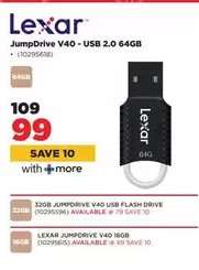 Lexar JumpDrive V40 - USB 2.0 64GB