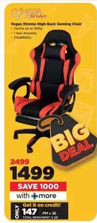 Vegas Xtreme High Back Gaming Chair