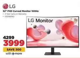 LG 32" FHD Curved Monitor 100Hz