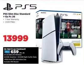 PS5 Slim Disc Standard + EA FC 26