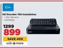 HD Decoder 10S-Installation