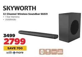 SKYWORTH 3.1 Channel Wireless Soundbar SS531