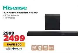 Hisense 3.1 Channel Soundbar HS3100