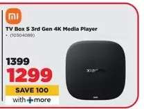 TV Box S 3rd Gen 4K Media Player