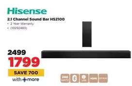 Hisense 2.1 Channel Sound Bar HS2100