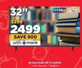 32-inch Smart HD TV-32A40