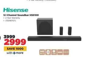 Hisense 5.1 Channel Soundbar HS5100
