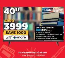 40-inch Smart FHD TV-40A40