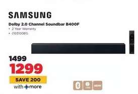 Samsung Dolby 2.0 Channel Soundbar B400F