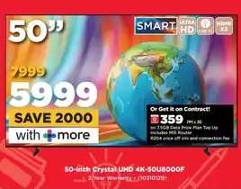 50-inch Crystal UHD 4K-SOU8000F