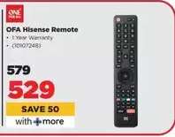 OFA Hisense Remote
