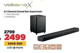 VolkanoX 2.1 Channel Sound Bar Supersonic