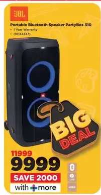 JBL Portable Bluetooth Speaker PartyBox 310