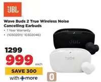 JBL Wave Buds 2 True Wireless Noise Cancelling Earbuds