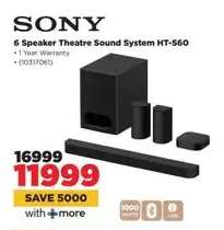 Sony 6 Speaker Theatre Sound System HT-S60
