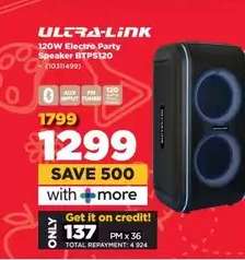 ULTRA-LINK 120W Electro Party Speaker BTPS120