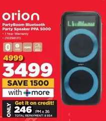 Orion PartyBoom Bluetooth Party Speaker PPA 5000