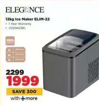 Elegance 12kg Ice Maker ELIM-22