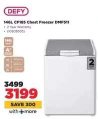 DEFY 146L CF185 Chest Freezer DMF511
