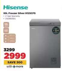 Hisense 95L Freezer Silver H125CFS