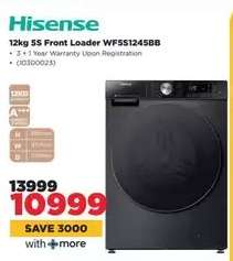 Hisense 12kg 5S Front Loader WFSS1245BB