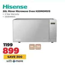 Hisense 20L Mirror Microwave Oven H20MOMS15
