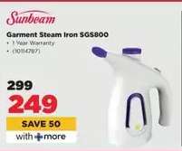 Sunbeam Garment Steam Iron SGS800