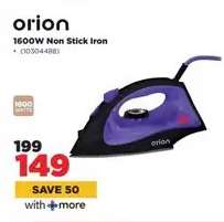 orion 1600W Non Stick Iron