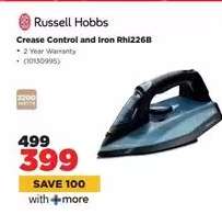 Russell Hobbs Crease Control and Iron Rhi226B