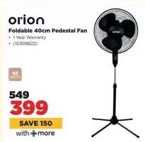 Orion Foldable 40cm Pedestal Fan