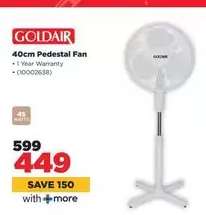 GOLDAIR 40cm Pedestal Fan