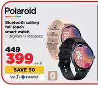 Polaroid Bluetooth Calling Full Touch Smart Watch