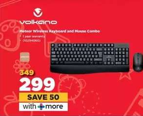 Volkano Meteor Wireless Keyboard and Mouse Combo