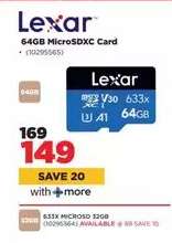 Lexar 64GB MicroSDXC Card