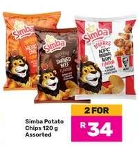 Simba Potato Chips 120 g Assorted