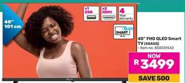 40" FHD QLED Smart TV (40A50)
