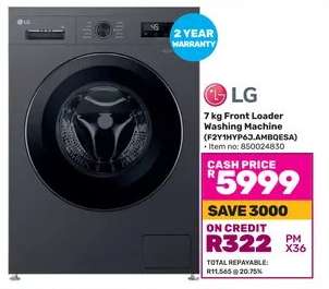 LG 7 kg Front Loader Washing Machine
