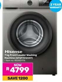 Hisense 7 kg Front Loader Washing Machine