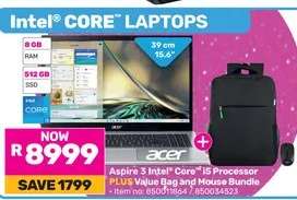 Aspire 3 Intel Core i5 Laptop Bundle