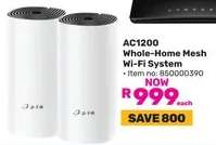 AC1200 Whole-Home Mesh Wi-Fi System