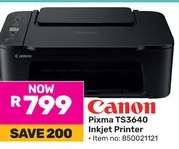 Canon Pixma TS3640 Inkjet Printer