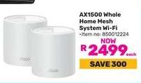 AX1500 Whole Home Mesh System Wi-Fi