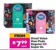 Great Value Maxi Pads