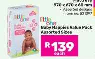 Little One Baby Nappies Value Pack
