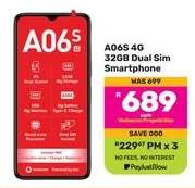 A06S 4G 32GB Dual Sim Smartphone