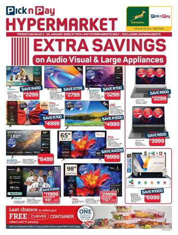 Pick n Pay Hypermarket catalogue  - 02/01/2026 - 22/01/2026.