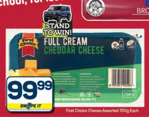 First Choice Full Cream Cheddar Cheese