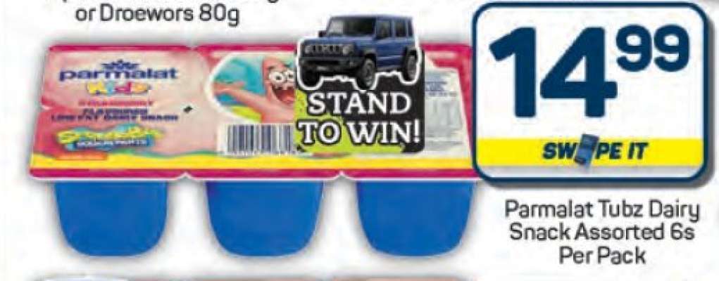 Parmalat Tubz Dairy Snack Assorted 6s Per Pack