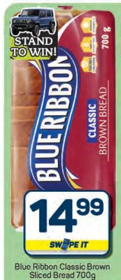 Blue Ribbon Classic
Brown Sliced Bread
700g